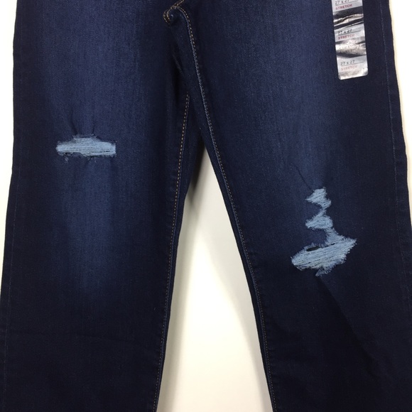 Levi’s Ribcage Straight Ankle Jeans Distressed 27 - Picture 6 of 13